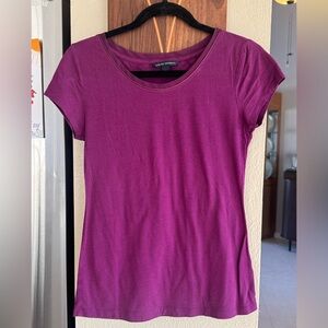 Banana Republic Rich Purple Short Sleeve Tee